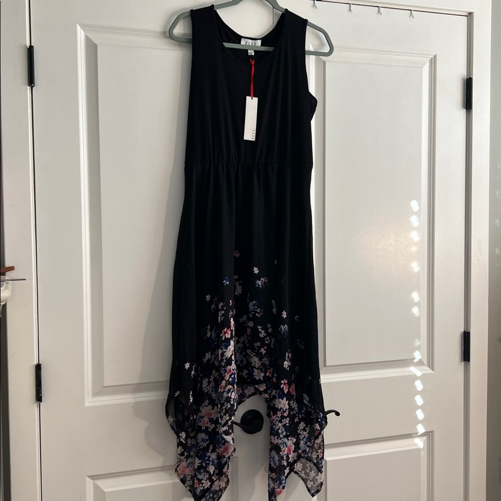 Elle Black Floral Dress